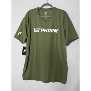 1st Phorm Men's T-Shirt Olive Green Logo Short Sleeve New With Tags 2XL